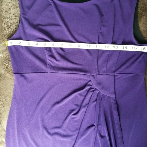 Enfocus Studio purple Illusion Dress Career Size 8 - Picture 2 of 4